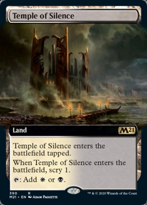 Temple of Silence (Extended Art) [Core Set 2021] | Magic Magpie