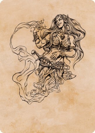 Djinni Windseer (Showcase) Art Card [Dungeons & Dragons: Adventures in the Forgotten Realms Art Series] | Magic Magpie