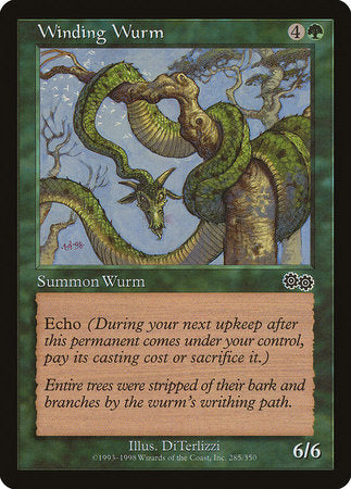 Winding Wurm [Urza's Saga] | Magic Magpie