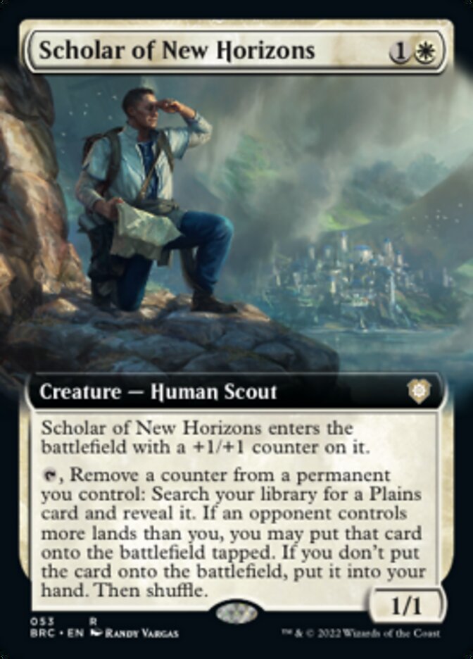 Scholar of New Horizons (Extended Art) [The Brothers' War Commander] | Magic Magpie