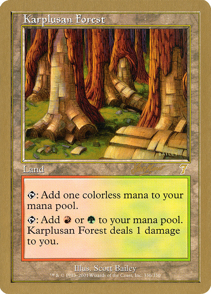 Karplusan Forest (Sim Han How) [World Championship Decks 2002] | Magic Magpie