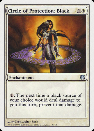 Circle of Protection: Black [Ninth Edition] | Magic Magpie