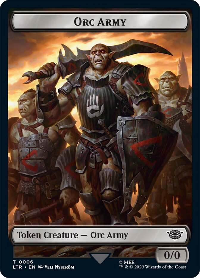 Orc Army Token (06) [The Lord of the Rings: Tales of Middle-Earth Tokens] | Magic Magpie