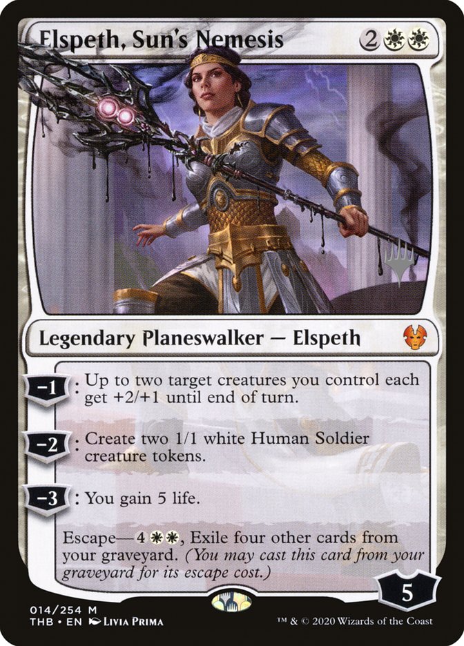 Elspeth, Sun's Nemesis (Promo Pack) [Theros Beyond Death Promos] | Magic Magpie