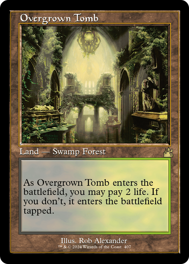 Overgrown Tomb (Retro) [Ravnica Remastered] | Magic Magpie