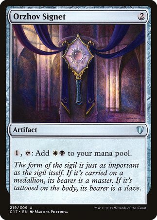 Orzhov Signet [Commander 2017] | Magic Magpie