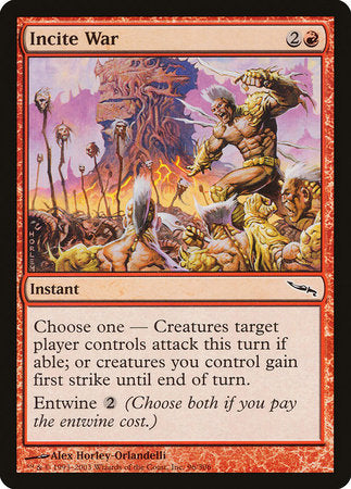 Incite War [Mirrodin] | Magic Magpie