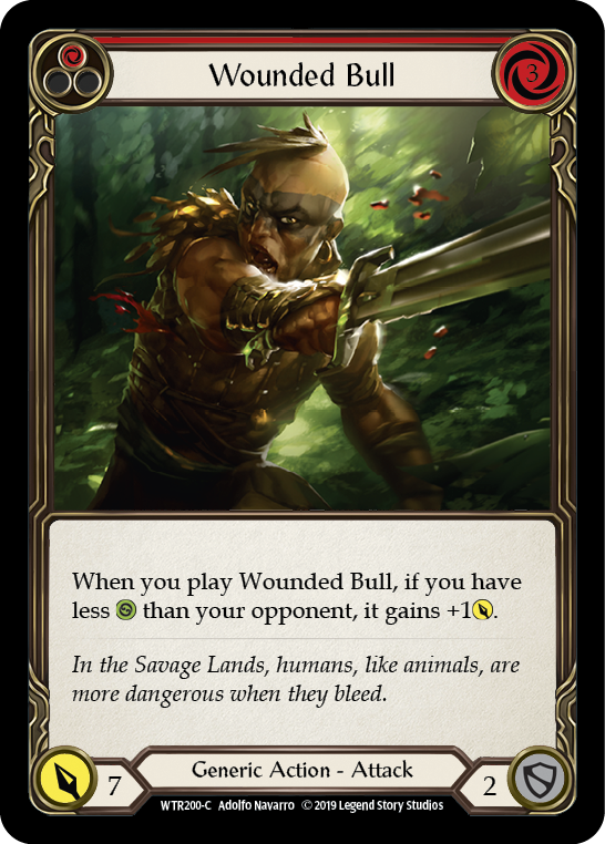 Wounded Bull (Red) [WTR200-C] Alpha Print Normal | Magic Magpie