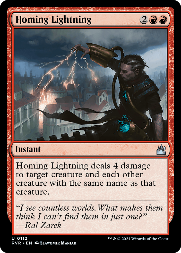 Homing Lightning [Ravnica Remastered] | Magic Magpie