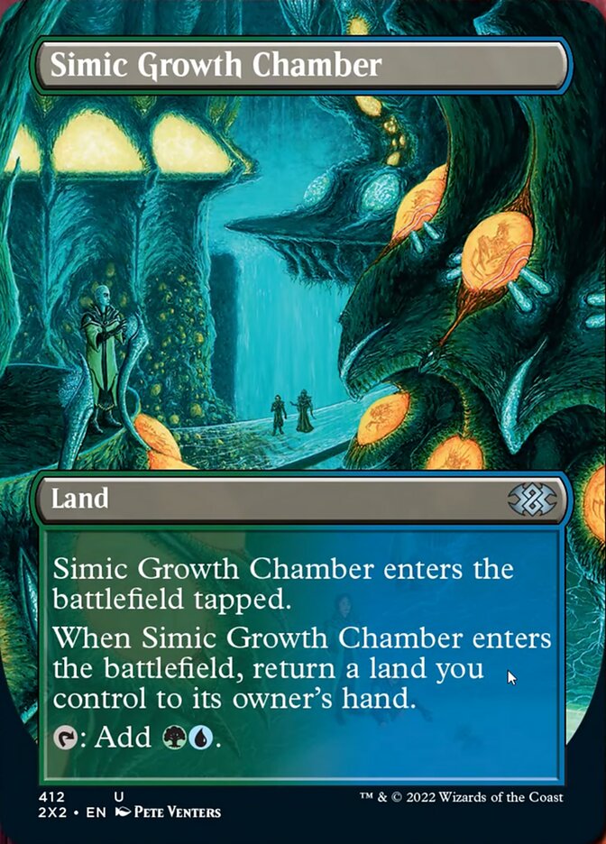 Simic Growth Chamber (Borderless Alternate Art) [Double Masters 2022] | Magic Magpie