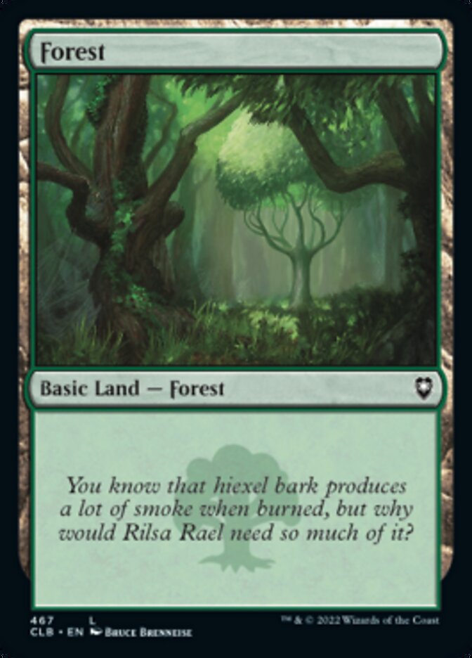 Forest (467) [Commander Legends: Battle for Baldur's Gate] | Magic Magpie