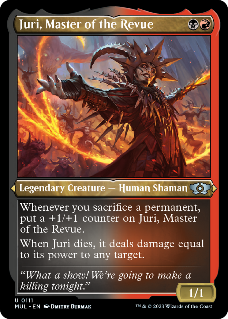 Juri, Master of the Revue (Foil Etched) [Multiverse Legends] | Magic Magpie