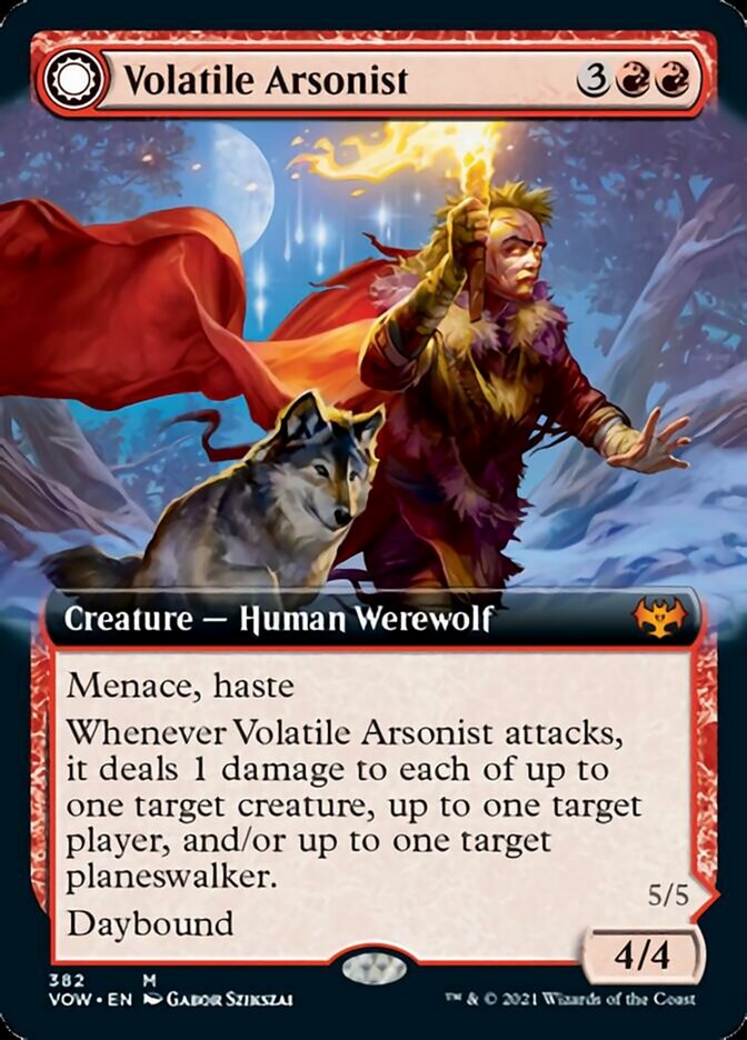 Volatile Arsonist // Dire-Strain Anarchist (Extended) [Innistrad: Crimson Vow] | Magic Magpie