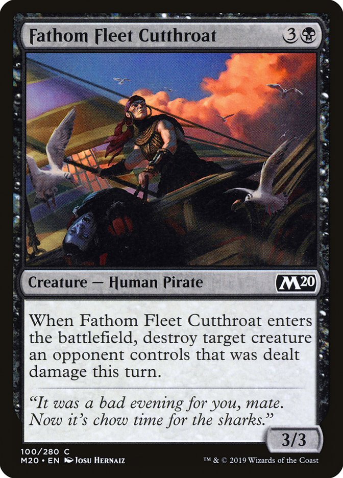 Fathom Fleet Cutthroat [Core Set 2020] | Magic Magpie