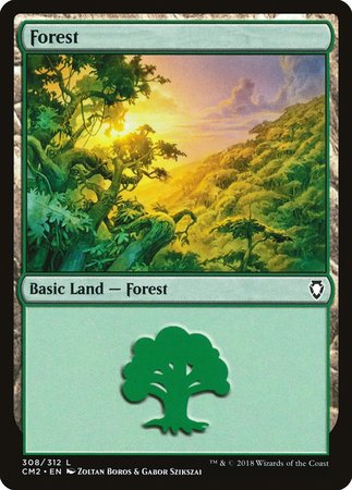 Forest (308) [Commander Anthology Volume II] | Magic Magpie