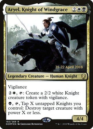 Aryel, Knight of Windgrace [Dominaria Promos] | Magic Magpie