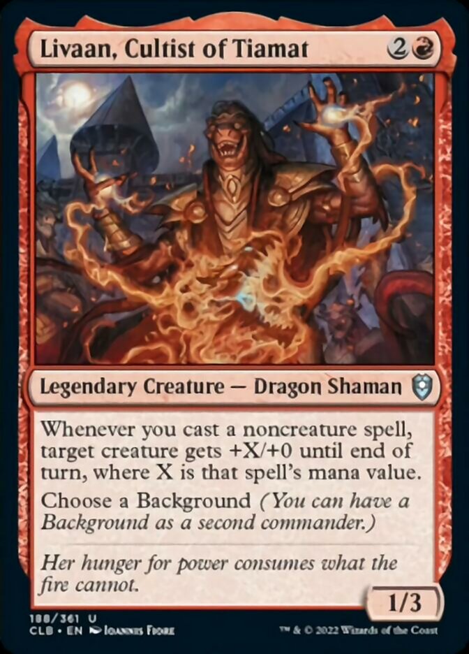 Livaan, Cultist of Tiamat [Commander Legends: Battle for Baldur's Gate] | Magic Magpie