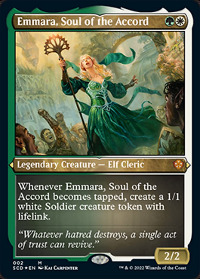 Emmara, Soul of the Accord (Foil Etched) [Starter Commander Decks] | Magic Magpie