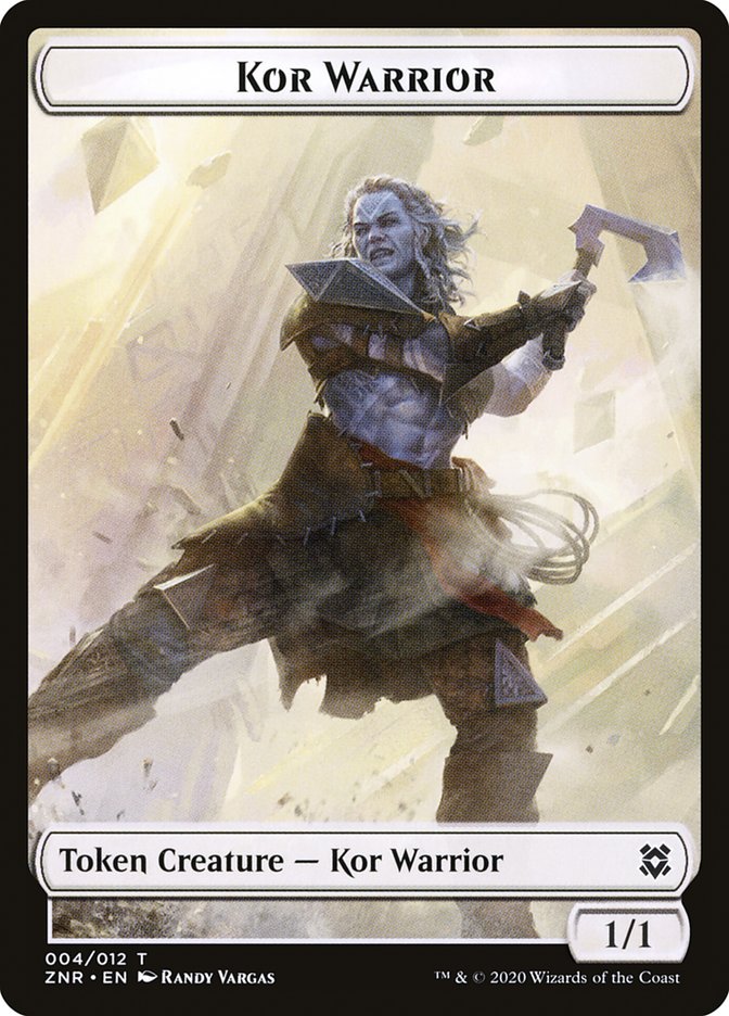 Kor Warrior Token [Zendikar Rising] | Magic Magpie