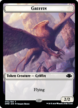 Zombie // Griffin Double-Sided Token [Dominaria Remastered Tokens] | Magic Magpie