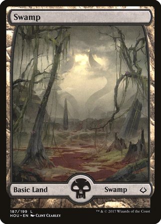 Swamp (187) - Full Art [Hour of Devastation] | Magic Magpie
