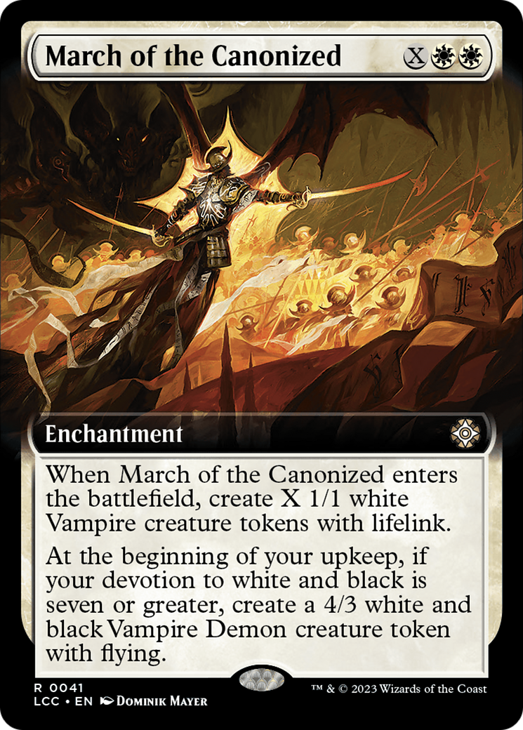 March of the Canonized (Extended Art) [The Lost Caverns of Ixalan Commander] | Magic Magpie