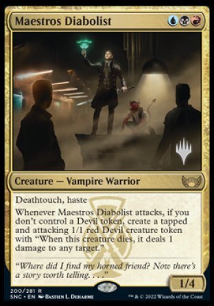 Maestros Diabolist (Promo Pack) [Streets of New Capenna Promos] | Magic Magpie