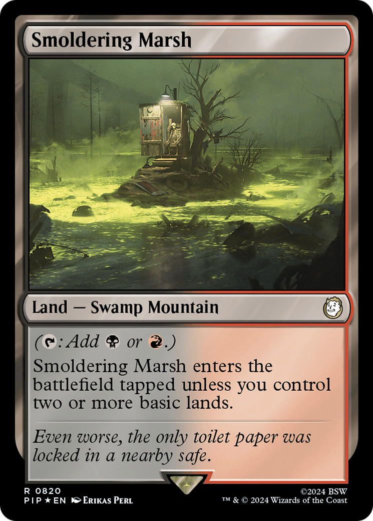 Smoldering Marsh (Surge Foil) [Fallout] | Magic Magpie