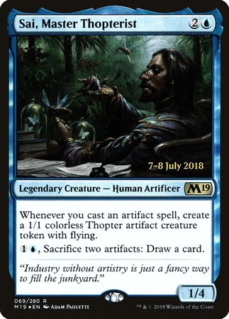 Sai, Master Thopterist [Core Set 2019 Promos] | Magic Magpie