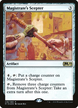 Magistrate's Scepter [Core Set 2019 Promos] | Magic Magpie