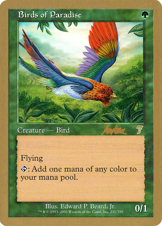 Birds of Paradise (Brian Kibler) [World Championship Decks 2002] | Magic Magpie