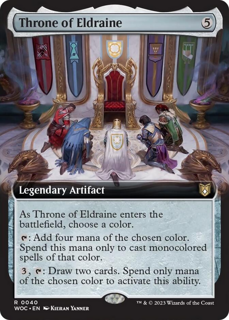 Throne of Eldraine (Extended Art) [Wilds of Eldraine Commander] | Magic Magpie