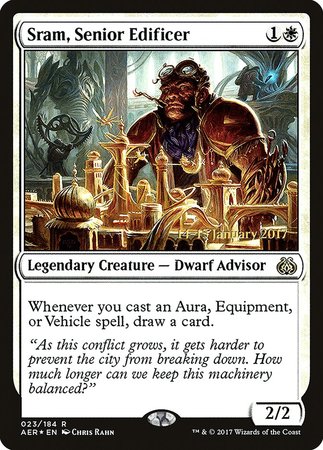 Sram, Senior Edificer [Aether Revolt Promos] | Magic Magpie