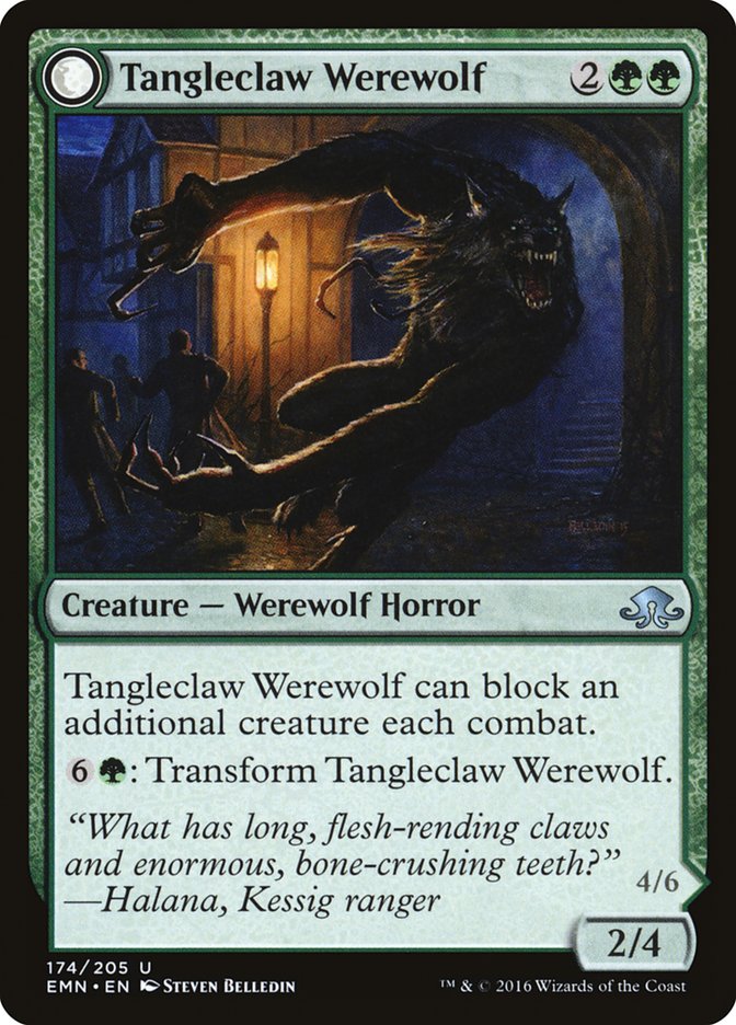 Tangleclaw Werewolf [Eldritch Moon] | Magic Magpie