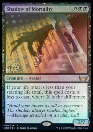 Shadow of Mortality [Streets of New Capenna Prerelease Promos] | Magic Magpie