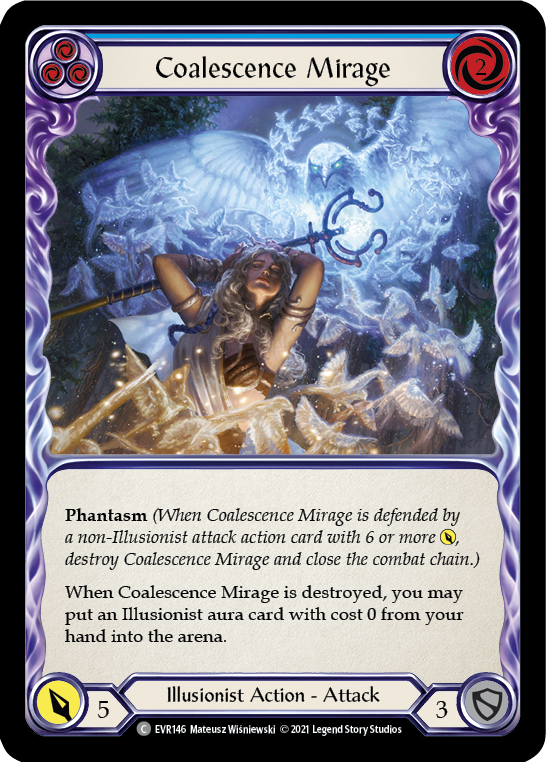 Coalescence Mirage (Blue) [EVR146] (Everfest)  1st Edition Rainbow Foil | Magic Magpie