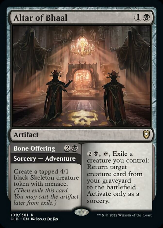 Altar of Bhaal // Bone Offering [Commander Legends: Battle for Baldur's Gate] | Magic Magpie