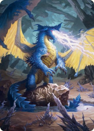 Blue Dragon Art Card [Dungeons & Dragons: Adventures in the Forgotten Realms Art Series] | Magic Magpie