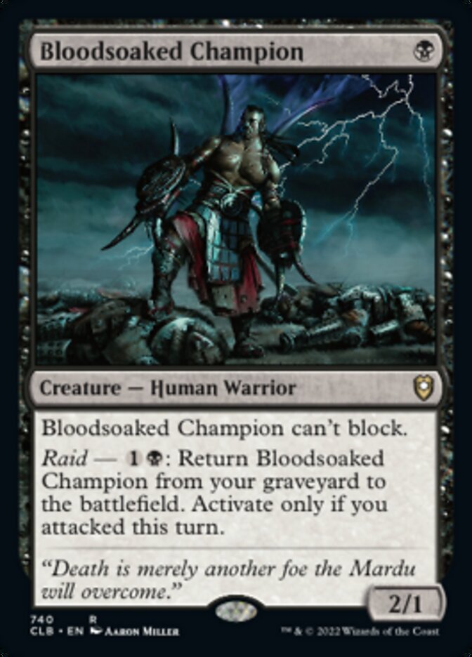 Bloodsoaked Champion [Commander Legends: Battle for Baldur's Gate] | Magic Magpie