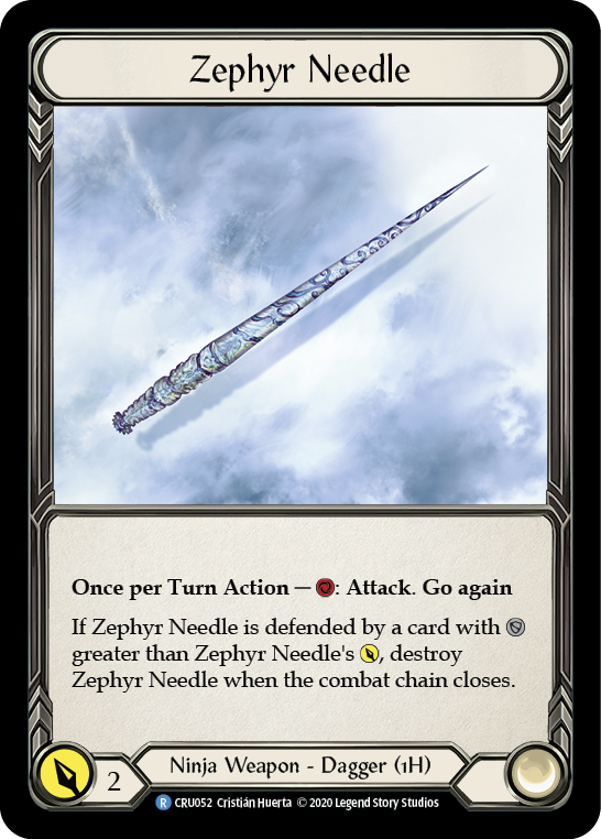 Zephyr Needle [CRU052] 1st Edition Cold Foil | Magic Magpie