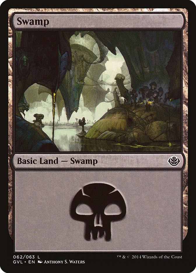 Swamp (62) (Garruk vs. Liliana) [Duel Decks Anthology] | Magic Magpie