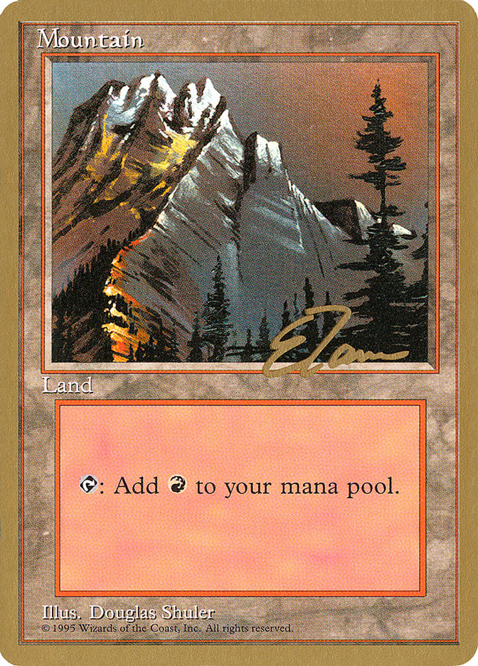 Mountain (et373) (Eric Tam) [Pro Tour Collector Set] | Magic Magpie