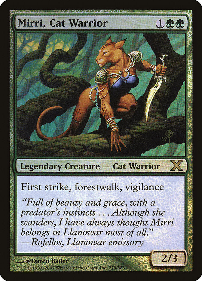 Mirri, Cat Warrior (Premium Foil) [Tenth Edition] | Magic Magpie