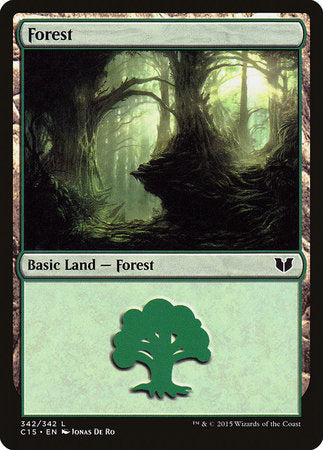 Forest (342) [Commander 2015] | Magic Magpie