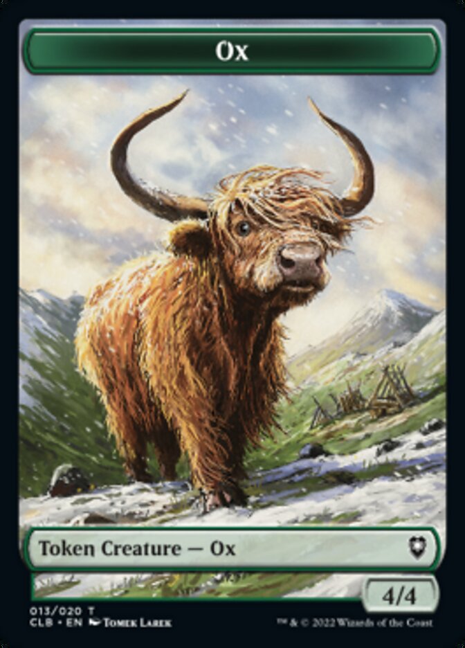 Ox Token [Commander Legends: Battle for Baldur's Gate Tokens] | Magic Magpie