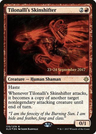 Tilonalli's Skinshifter [Ixalan Promos] | Magic Magpie