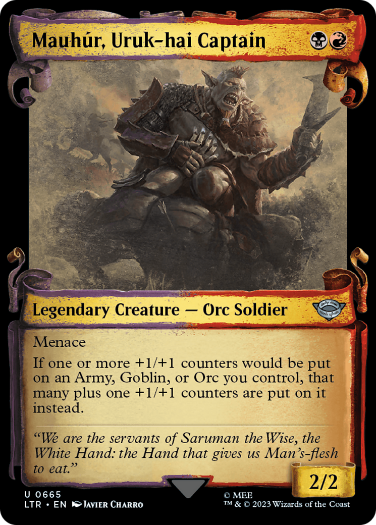 Mauhur, Uruk-hai Captain [The Lord of the Rings: Tales of Middle-Earth Showcase Scrolls] | Magic Magpie