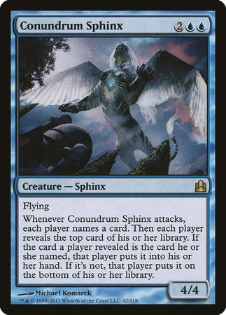 Conundrum Sphinx [Commander 2011] | Magic Magpie