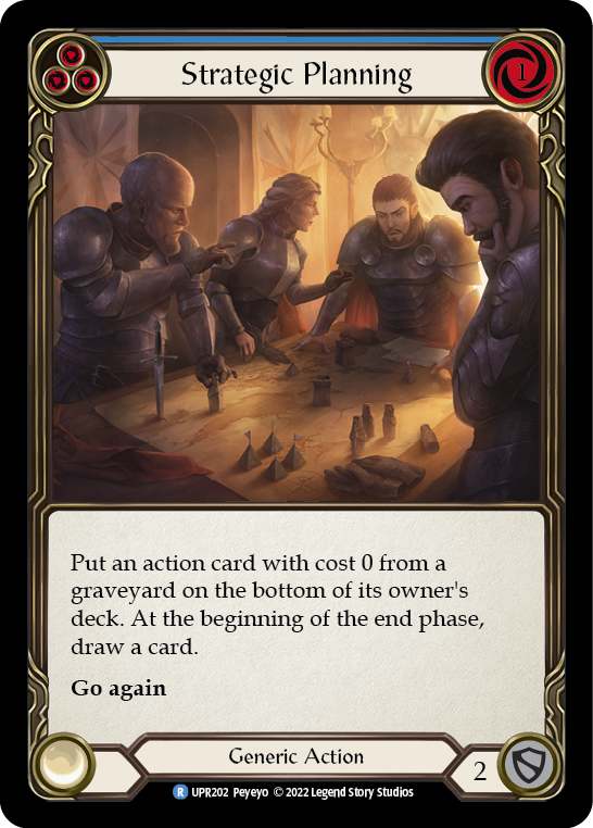 Strategic Planning (Blue) [UPR202] (Uprising)  Rainbow Foil | Magic Magpie