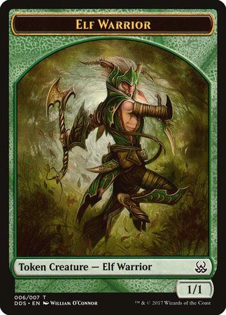 Elf Warrior Token [Duel Decks: Mind vs. Might Tokens] | Magic Magpie